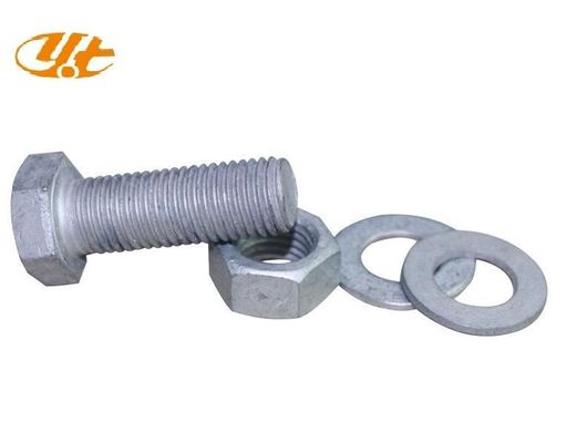 Hexagon ASTM A307 3/8 M28 Carbon Steel Hot Dip UNC gegalvaniseerde hexkopbouten en -moeren