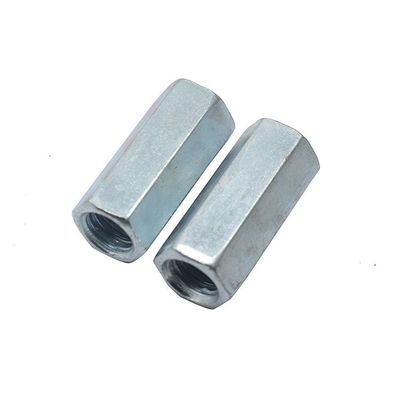 DIN Standard Plain Zinc Galvanized Hexagon Long Nut M5-120 voor verbindingsnootverbinding