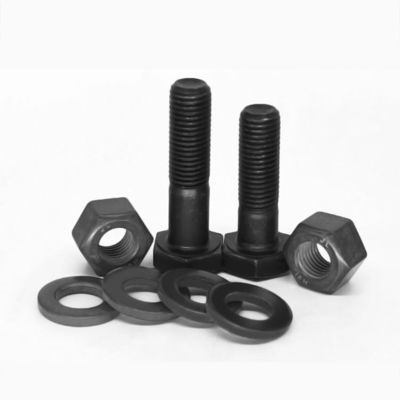 Hoge precisie M9 M10 M38 M42 M50 M72 Zwarte koolstofoxide staal hexbolt DIN-standaard