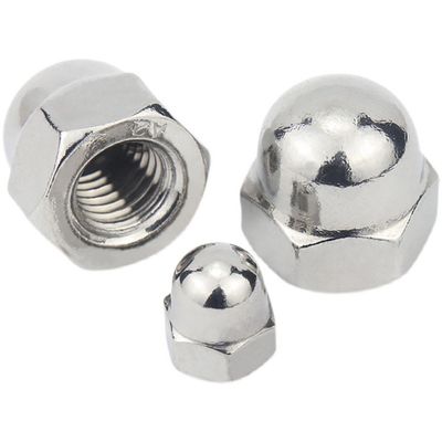 Carbon Steel Black Zinc Plating Ball Head Copper Cap Nut voor zware toepassingen