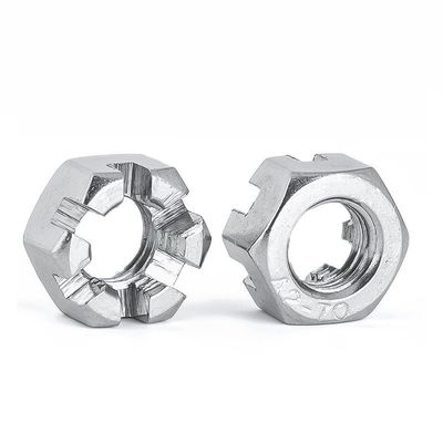 Plain Finish Fine Tooth Blossom Nut Din935 Extra grote buitenste zeshoekige geslepen noten