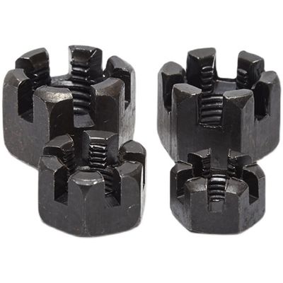 8.8/10.9/12.9 Ect Grade Metric Slotted Nut DIN935 voor sterkte- en meetsysteem