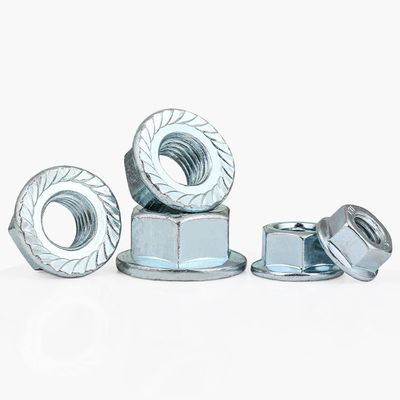 304 roestvrij staal Hexagon Spline Flange Nut DIN6923 Nylon Lock Building Essential