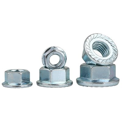 304 roestvrij staal Hexagon Spline Flange Nut DIN6923 Nylon Lock Building Essential