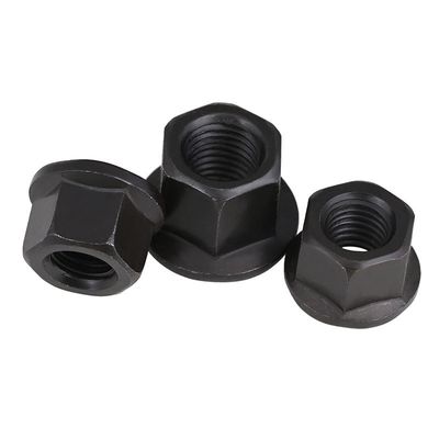 M10-M30 Hexadecimale flensverdikkingsnoot met padplaat ISO9001-gecertificeerde zinknoot
