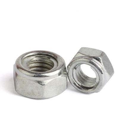 Noten Metalen insert DIN980 M8 M10 M12 M16 Roestvrij staal Hex Lock Nut ASTM Bolten en moeren