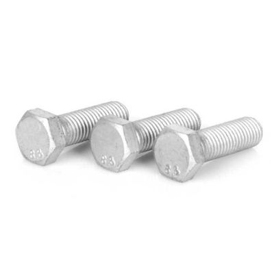 Hoge sterkte HDG Hot Dip gegalvaniseerd DIN933 DIN931 Hexagon Hex Head Bolts voor staal