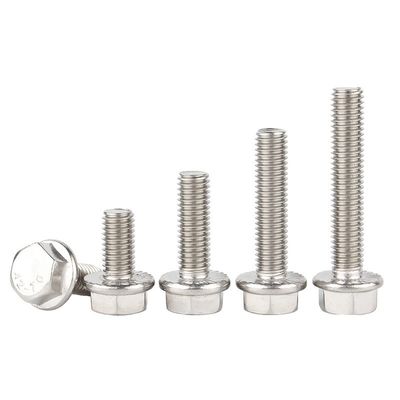 Vlekkeloos staal A2 70 A4 80 Hex Flange Bolt DIN6921 Direct leveren voor en plain afwerking