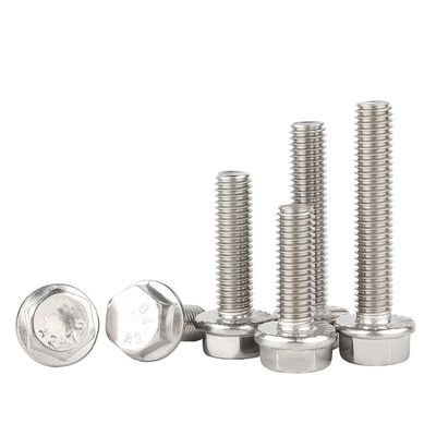 Vlekkeloos staal A2 70 A4 80 Hex Flange Bolt DIN6921 Direct leveren voor en plain afwerking