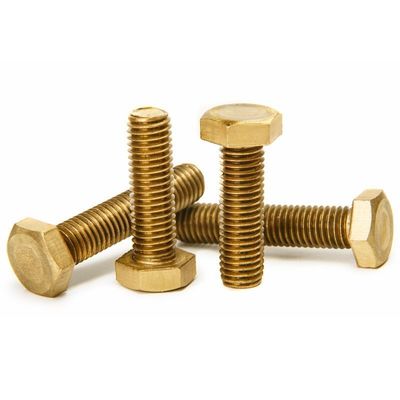Plain Finish Messing DIN933 DIN931 Hexagon Hex Head Bolts voor de bouw