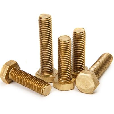 Plain Finish Messing DIN933 DIN931 Hexagon Hex Head Bolts voor de bouw