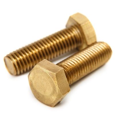 Plain Finish Messing DIN933 DIN931 Hexagon Hex Head Bolts voor de bouw