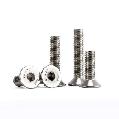 Aanpasbaar DIN ANSI roestvrij staal A2 70 A4 80 CSK Flat Head Hex Socket Bolt Schroef