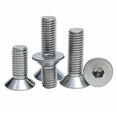 Aanpasbaar DIN ANSI roestvrij staal A2 70 A4 80 CSK Flat Head Hex Socket Bolt Schroef