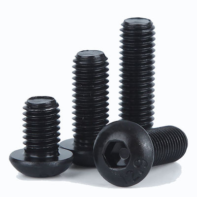 ISO7380 Hex Socket Button Head Security Cap Screw Bolt met Zwarte Oxide Zwarte Zinkgeplatte