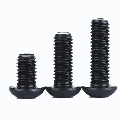 ISO7380 Hex Socket Button Head Security Cap Screw Bolt met Zwarte Oxide Zwarte Zinkgeplatte