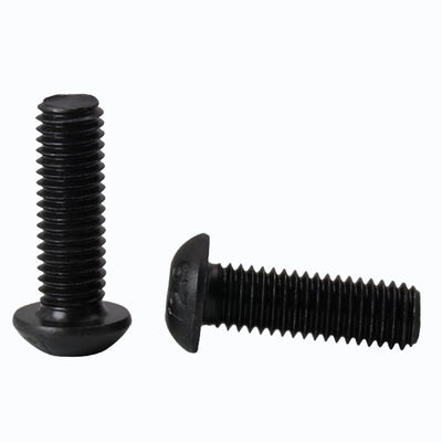 ISO7380 Hex Socket Button Head Security Cap Screw Bolt met Zwarte Oxide Zwarte Zinkgeplatte