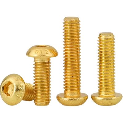 M5-M100 Koper Messing ISO7380 Hex Socket Button Head Security Cap Schroefbout voor industriële