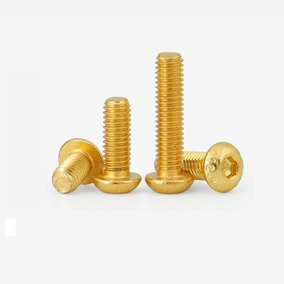 M5-M100 Koper Messing ISO7380 Hex Socket Button Head Security Cap Schroefbout voor industriële