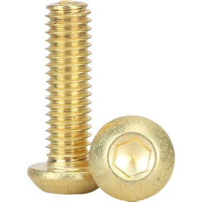 M5-M100 Koper Messing ISO7380 Hex Socket Button Head Security Cap Schroefbout voor industriële
