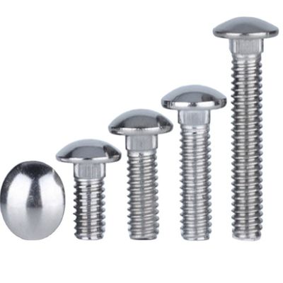 304 roestvrij staal Halve ronde hoofd draagbal Bolt M6-M16 DIN603 Klasse 8.8 gegalvaniseerd
