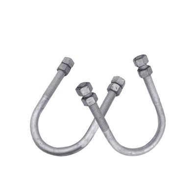 Mechanische 304 roestvrij staal U-boolt DIN3570 Horseback Pipe Clamp Embedded U-Clamp