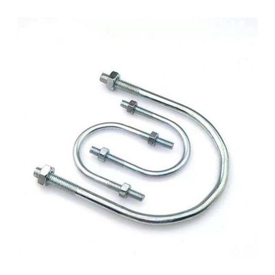 Mechanische 304 roestvrij staal U-boolt DIN3570 Horseback Pipe Clamp Embedded U-Clamp