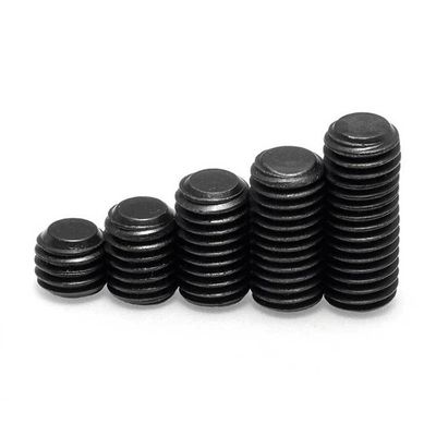 Zwarte oxide afwerking hoge sterkte zeshoekige stopcontact set schroef met concave einde hoofdloze machine schroef