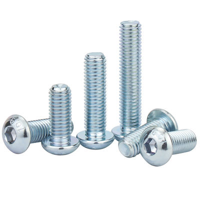 304 roestvrij staal ISO7380 Halve ronde kop Hexagonale pan hoofd schroef