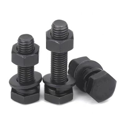 40Cr aangepaste hexbolten en moeren Klasse 4.8/8.8/10.9/12.9 gegalvaniseerd zwart