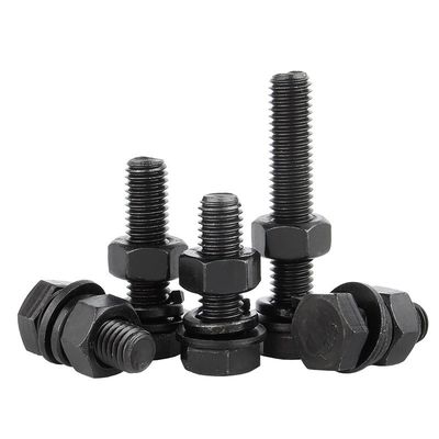 M6 M8 Hoge treksterkte DIN931 DIN933 Hex hoofdbout en moer Klasse 4.8 8.8 10.9 12.9 Staal