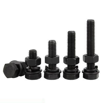 M6 M8 Hoge treksterkte DIN931 DIN933 Hex hoofdbout en moer Klasse 4.8 8.8 10.9 12.9 Staal