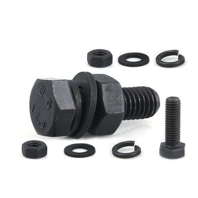 M6 M8 Hoge treksterkte DIN931 DIN933 Hex hoofdbout en moer Klasse 4.8 8.8 10.9 12.9 Staal